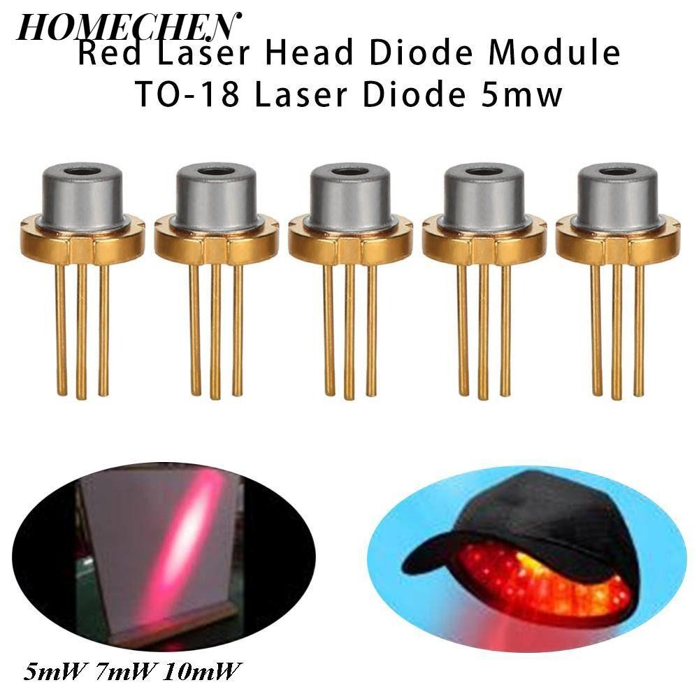 HOMECHEN Red Laser Head Diode Module, Lab 650nm 5mW 7mW 10mW DIY Công suất cao Đốt hồng ngoại, Tripo