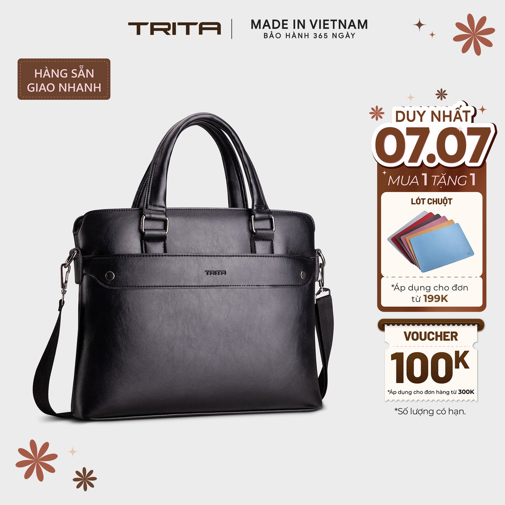 Cặp công sở Trita (Thời trang nam - Cặp da TCA17) Bagsmart