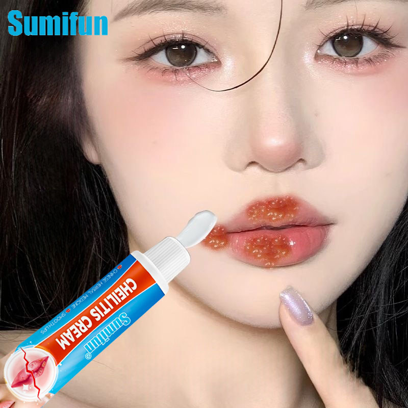 KEM BÔI MÔI HÚT HẠT MÔI SUMIFUN 20GR, GIẢM THÂM MÔI, SẠCH CHÀM MÔI, HERPES MÔI, DƯỠNG MÔI MỀM MƯ