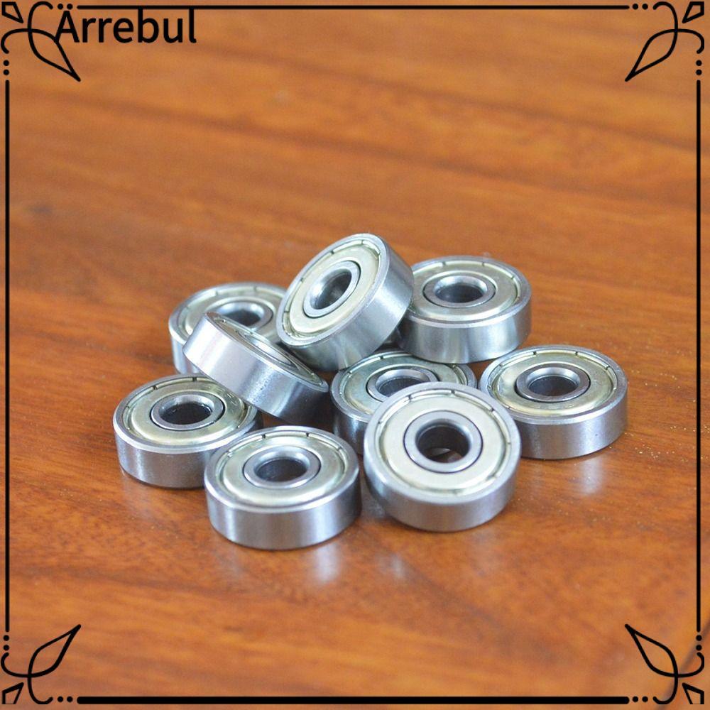 ARREBUL 10 Vòng bi kín đôi, Vòng bi bi rãnh sâu 6mm x 19mm x 6mm, Hộp số vòng bi thu nhỏ được bôi tr
