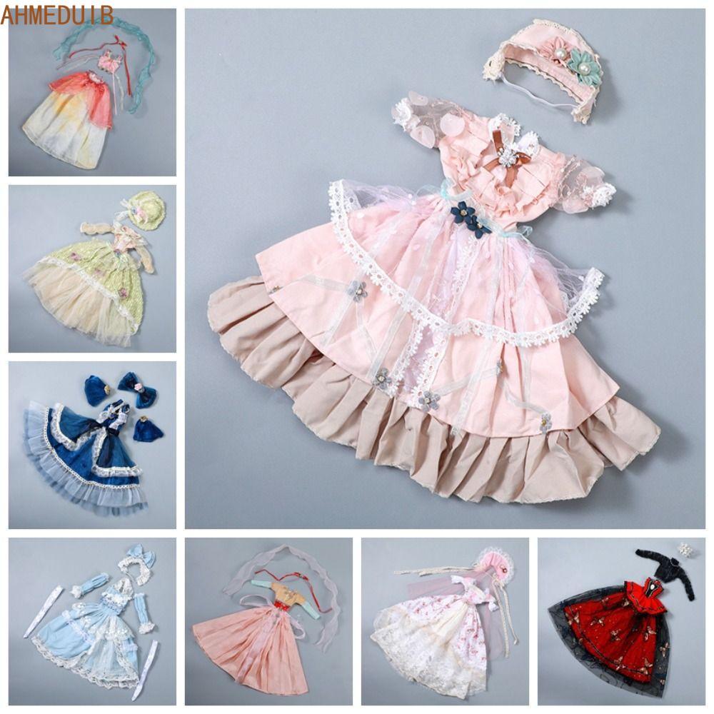 AHMEDUIB 1 / 3 Quần áo búp bê BJD, Váy treo công chúa 60cm đẹp tinh tế, Váy bé gái Đồ chơi DIY Rococ