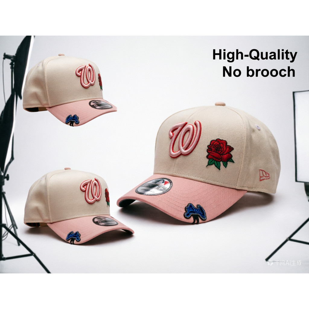 AA-NEW ERA 9FIFTY A-FRAME CHROME / HỒNG QUỐC GIA WASHINGTON HAI TONE SNAPBACK Mũ bóng chày, Unisex