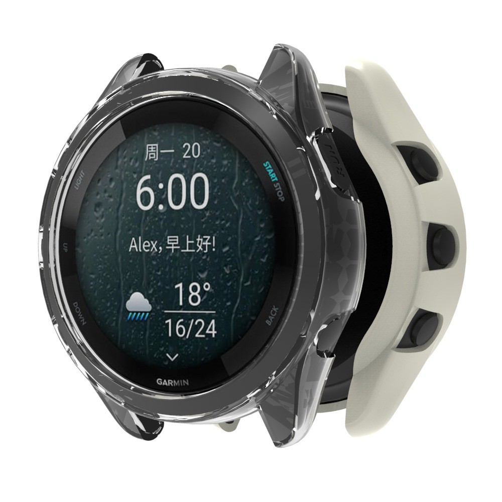 Thích hợp Garmin Garmin Forerunner965 / 255 / 255S Vỏ bảo vệ đồng hồ TPU Vỏ mềm nửa gói Vỏ đồng hồ G