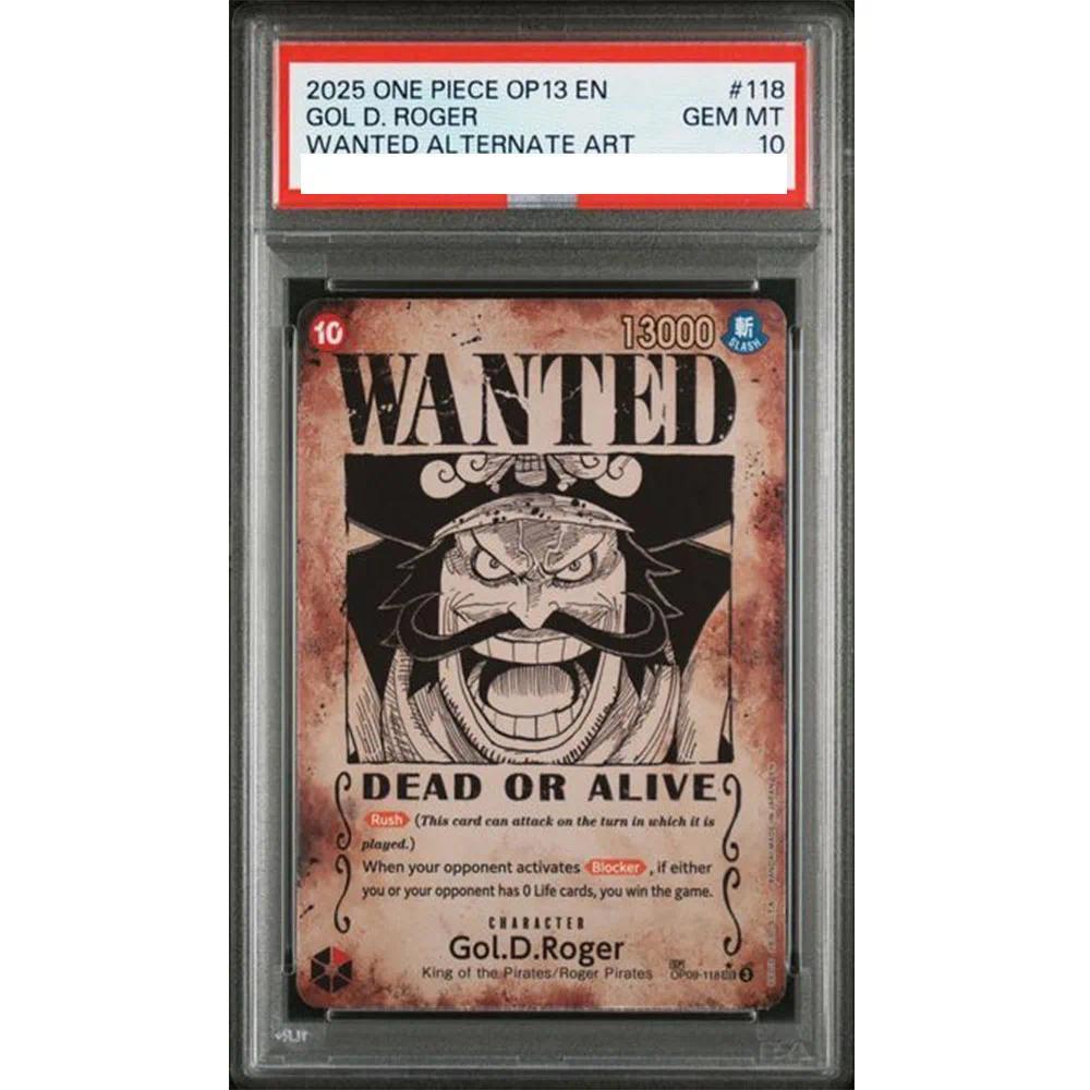 Thẻ đánh giá PSA10 ONE PIECE 2025 ONE PIECE OP13 EN GOL D. ROGER OP09-118 DIY Collection Card Copy 1