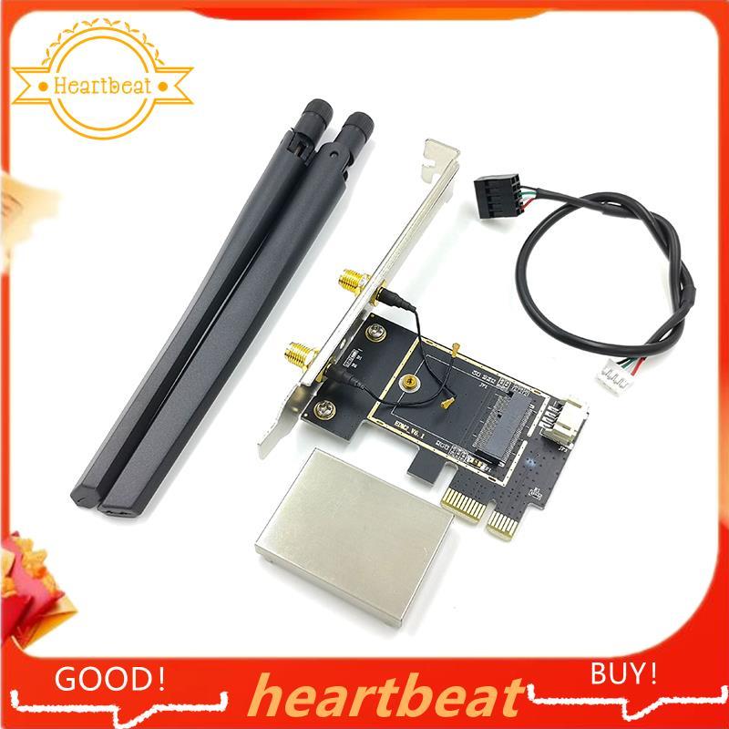 Bộ chuyển đổi thẻ WiFi PCIE Bluetooth Băng tần kép Thẻ mạng không dây Repetidor Adaptador cho máy tí