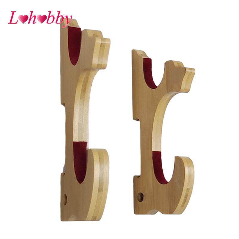 Lohobby 2 Miếng Thanh Kiếm Hiển Thị Đứng Treo Tường Thanh Kiếm Tre Đa Năng Nhung Đệm Móc Thích Hợp C