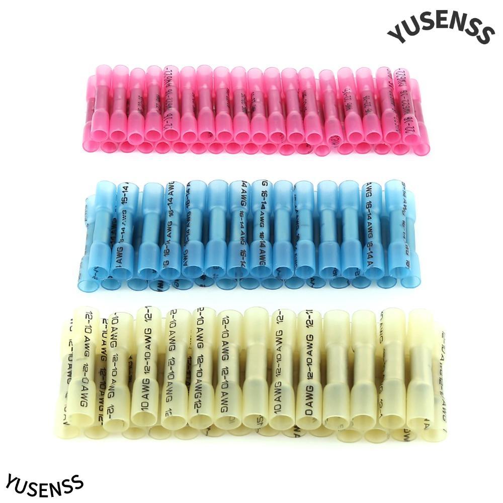YUSEN 300 Đầu nối mông, Đầu nối dây co nhiệt màu đỏ xanh vàng cách nhiệt, 22-16AWG / 16-14AWG / 12-1