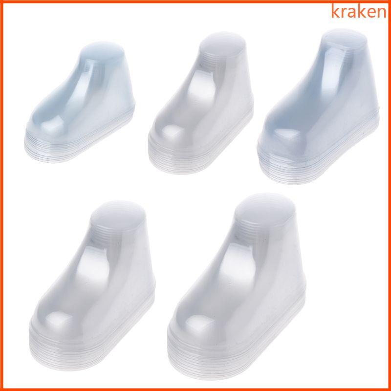 KRA 10 Cái Bộ Nhựa Cho Bé Tập Đi Chân Hiển Thị Khuôn Bé Booties Giày Tất Cho Booties Giày Tất Cho Bé