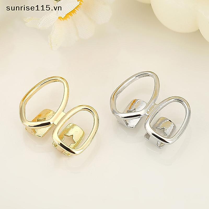 SRVN 1 Chiếc Màu Vàng Hàng Ngày Đeo Răng Trang Sức Grillz Hip Hop Rỗng Trái Tim Răng Grillz Dành Cho