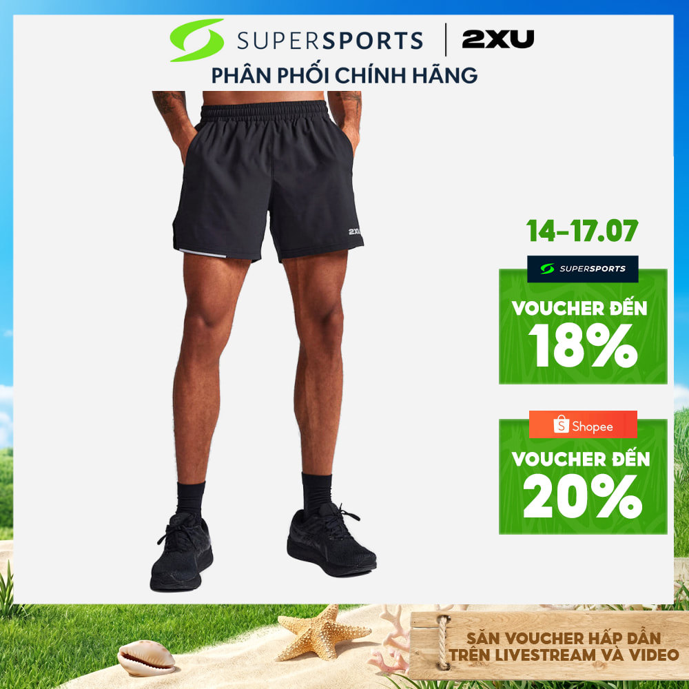 Quần Ngắn Nam 2XU Aero - Đen - MR6903b-BLK/SRF