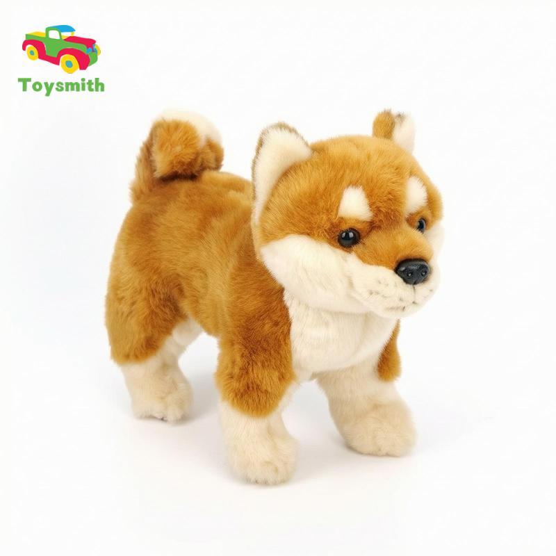 Toysmith Mềm Akita Inu Đồ Chơi Nhồi Bông Đứng Chó Akita Đồ Chơi Nhồi Bông Mũm mĩm Thoải Mái Cho Trẻ 
