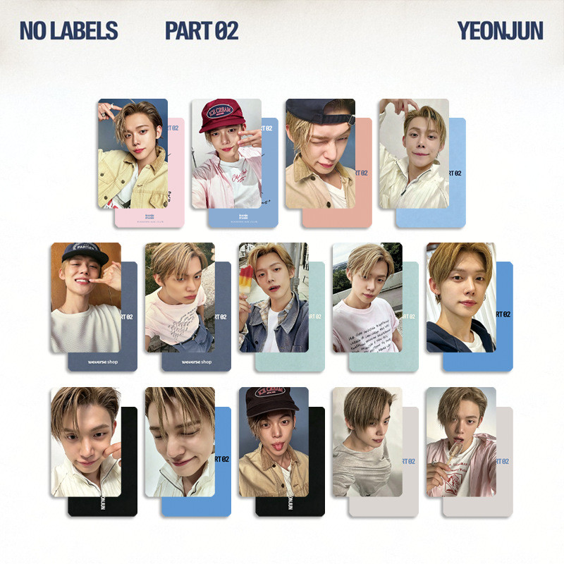 Kpop TXT YEONJUN NO LABELS PHẦN 02 Solo Benefit Album Photocard MOA Fan Merch