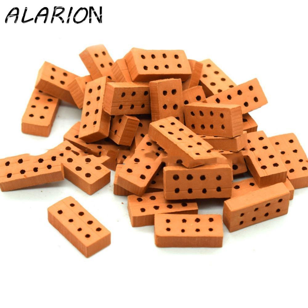 Đồ chơi gạch giả ALARION DIY, Mô hình gạch mini thật màu đỏ 1 / 12 1 / 16, Gạch mini tỷ lệ 1 / 12 Gạ