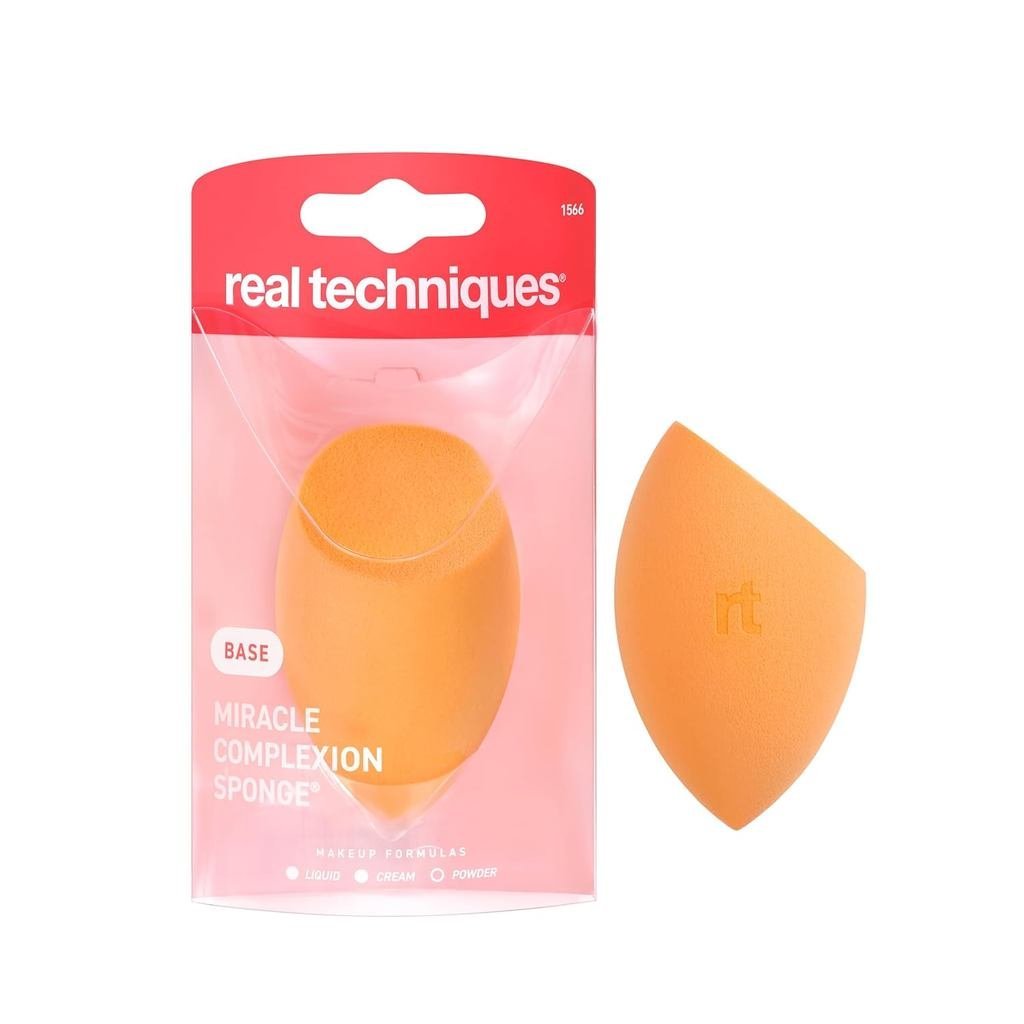 Real Techniques Miracle Complexion Sponge, Beauty Sponge, Makeup Blending & Foundation Application, 