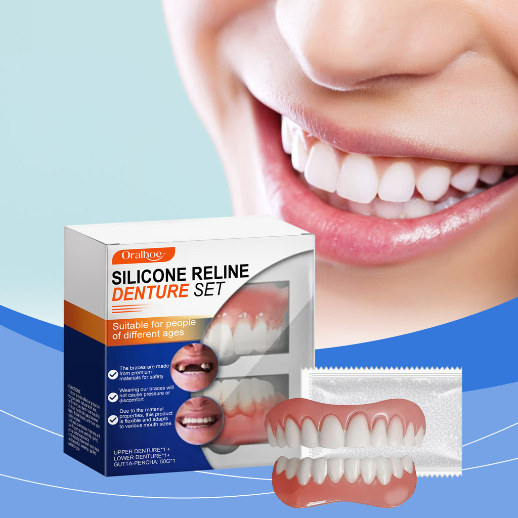 Răng giả Răng giả Sửa đổi Niềng răng làm đẹp Niềng Cải thiện nụ cười Ngoại hình đẹp Chất liệu thoải 