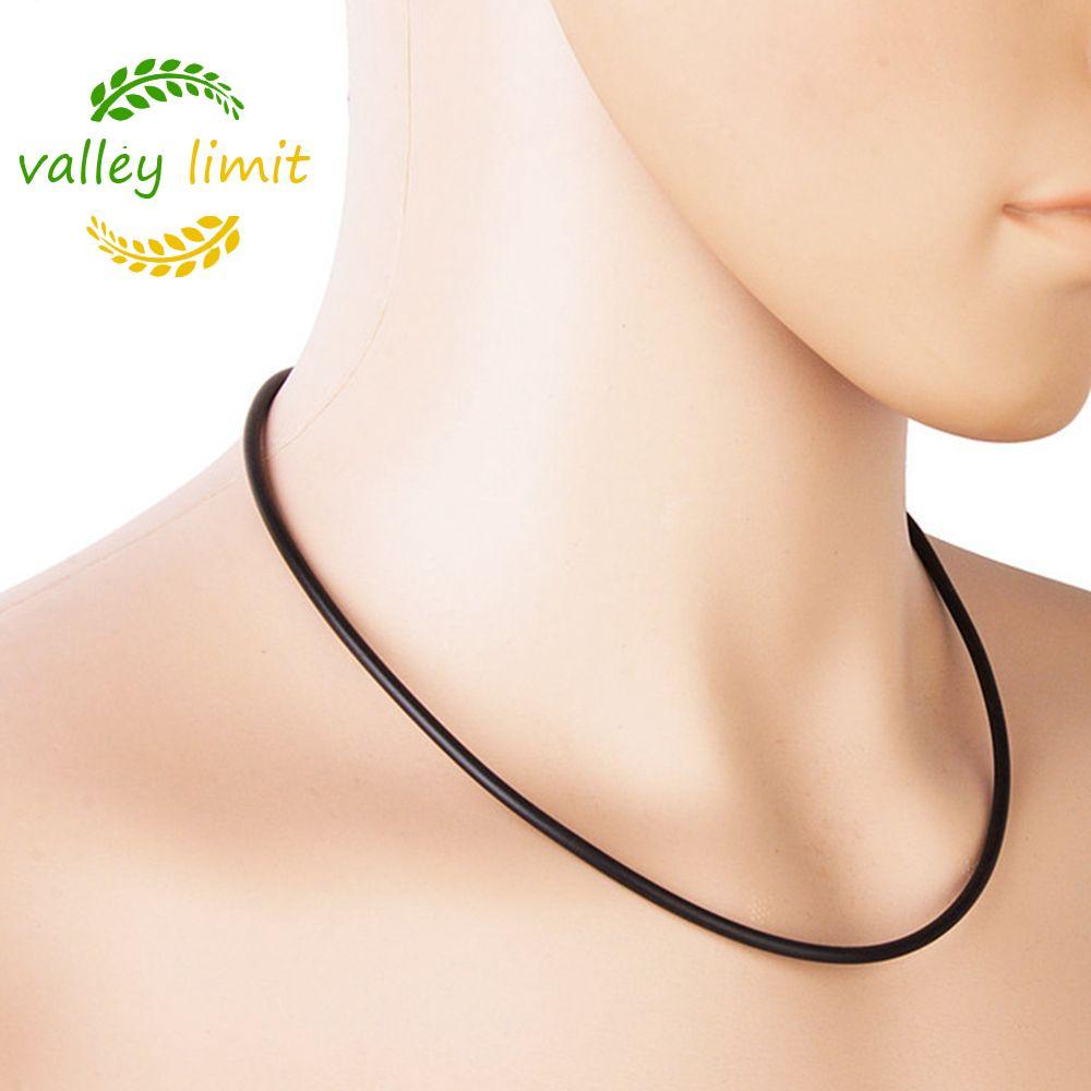 valley limit Vòng cổ VALLEY LIMIT Dây cao su bằng thép không gỉ Trang sức