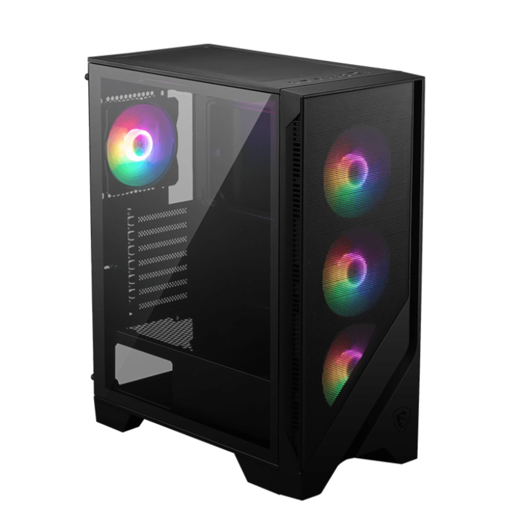 Vỏ Case MSI MAG FORGE 120A Airflow (MAG-FORGE-120A) Kèm 6 Fan RGB - Hàng Chính Hãng
