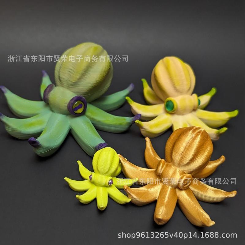 Phong Cách Mới (OCTOPUS BANANA) BANANA OCTOPUS Đồ Trang Trí Nhựa Nhà Sáng Tạo Đồ Trang Trí Mục Vụ