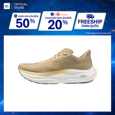 Giày Chạy Bộ NAM WAVE SKY 9 - Vàng nhạt - J1GC250256