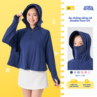 Áo chống nắng nữ YODY cản tia UV UPF50+ bảo vệ da, dáng suông thoải mái, vải thoáng mát WEJA25S029