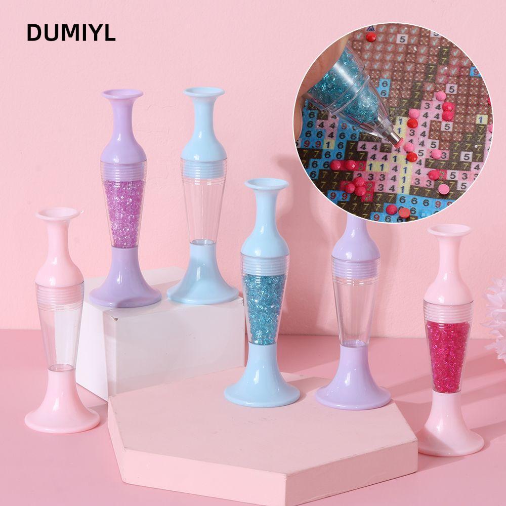 DUMIYL Diamond Painting Tool Crafts Flower Pot Shape Cross Crystal Standable