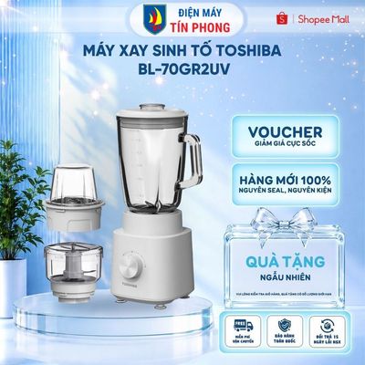 MÁY XAY SINH TỐ TOSHIBA BL-70GR2UV, 600W, 1.5L, bằng Thủy tinh, Bảo hành chính hãng 12 tháng