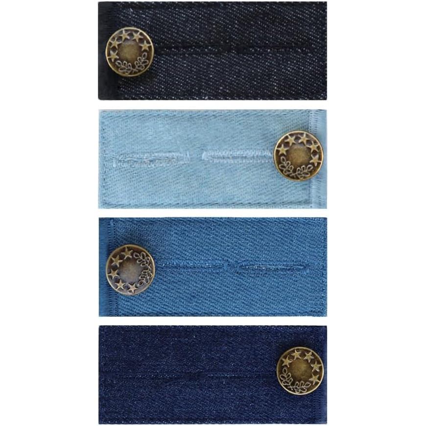 Bộ mở rộng nút 4 chiếc cho quần, Bộ mở rộng nút, Bộ mở rộng quần Denim cho quần jean (4 màu)