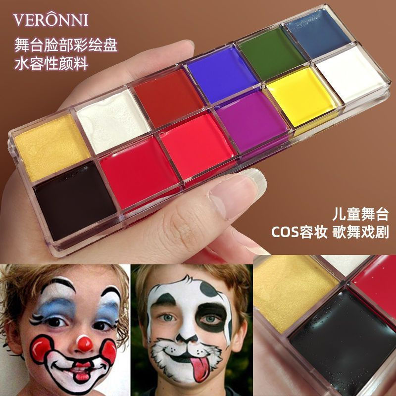 New Product#12Body painting pigments, opera makeup, facial stage makeup, painting paste, theater per
