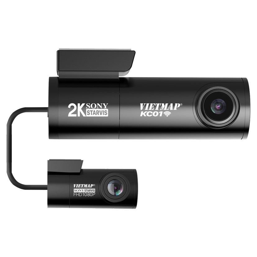 Camera hành trình trước và sau Vietmap KC01 (KEY Vietmap Live 6 tháng,thẻ nhớ 64GB)