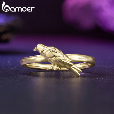 Bamoer Mở Nhẫn Có Thể Điều Chỉnh Kích Thước Nhánh Ô Liu Trang Sức Thời Trang Quà Tặng Cho Nữ