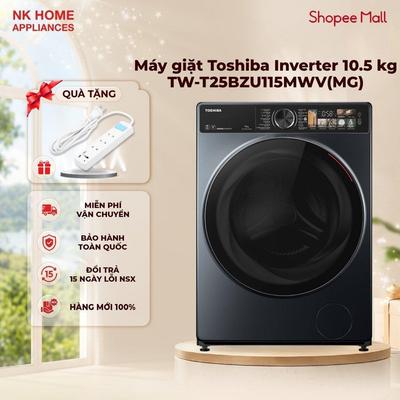 [Shopee - Lắp đặt 0Đ HN HCM cũ] Máy giặt Toshiba Inverter 10.5 kg TW-T25BZU115MWV(MG) - Bảo Hành 24 Tháng