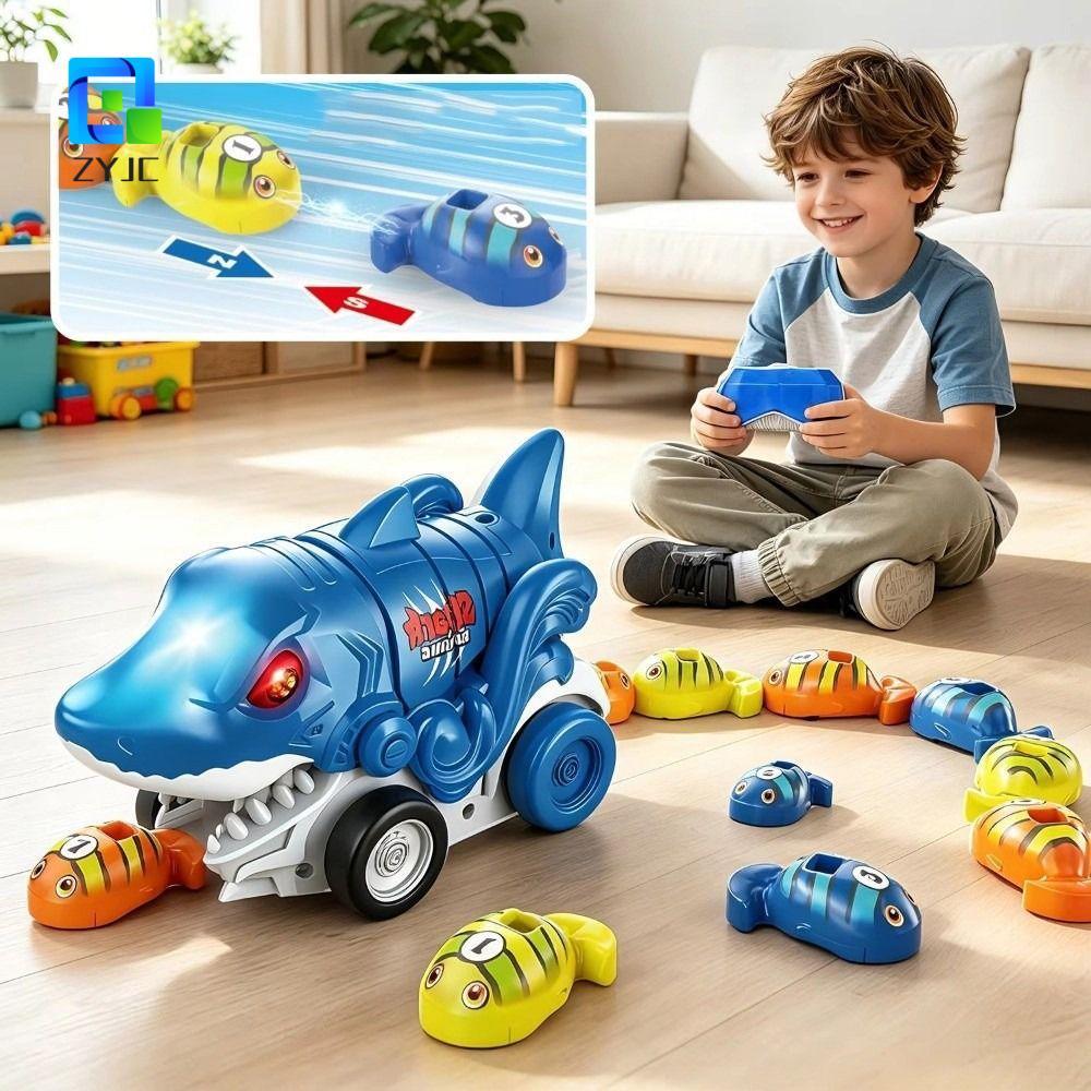Xe tải quái vật khủng long ZYJC, Đồ chơi điều khiển từ xa động vật mô hình ô tô có thể sạc lại, 2.4G