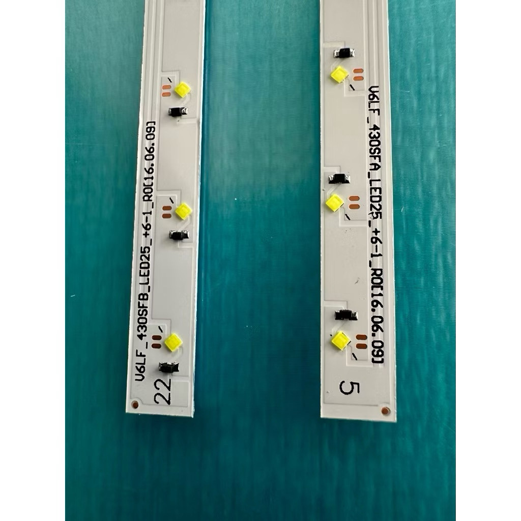 LED TIVI SAMSUNG 43k5300/ 43K5310 /43k5100 MỚI 100% BỘ 2 THANH TRÁI PHẢI MỖI THANH 25 BÓNG 3V, DÀI 4