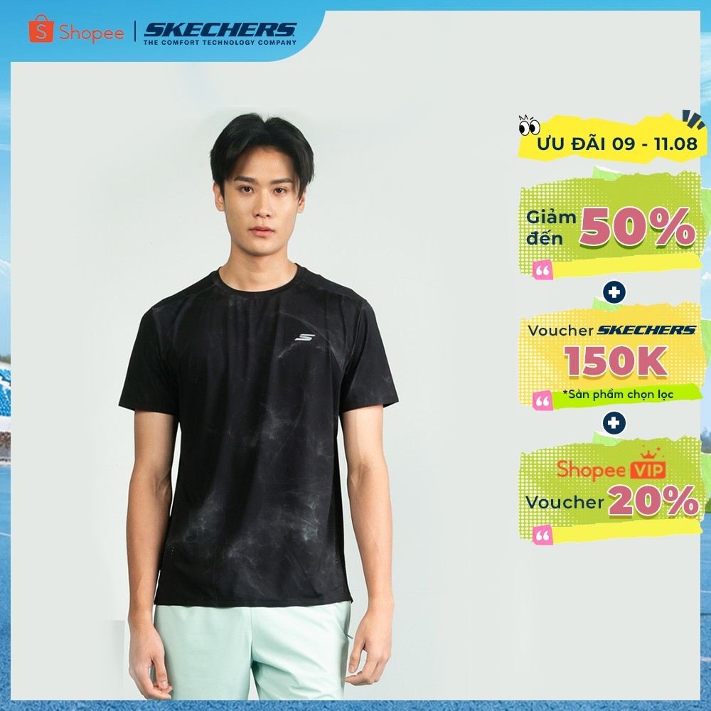 Áo Thun Tay Ngắn Nam Skechers Running Performance Short Sleeve Tee - SP325M322-AP01 Online Sale