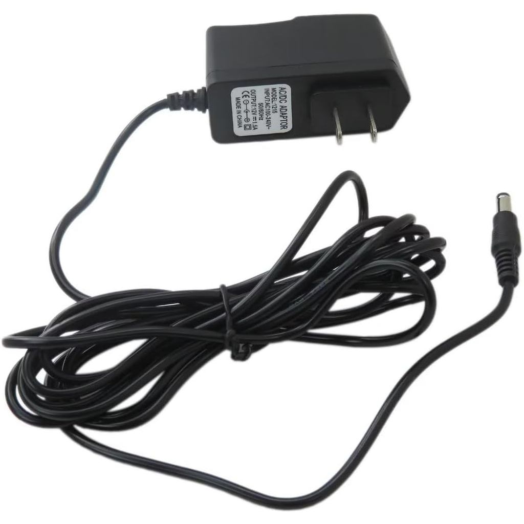 Dây chuyển đổi nguồn điện màu đen 9,84ft 12V cho bàn phím Yamaha P45, P48, P105, P115, P121, P125, P