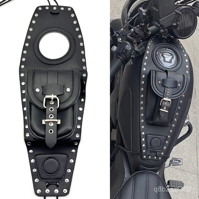 Túi bình xăng da cổ điển cho xe máy Honda Benelli 300 Harley GV300S chống nước chứa đồ tiện lợi