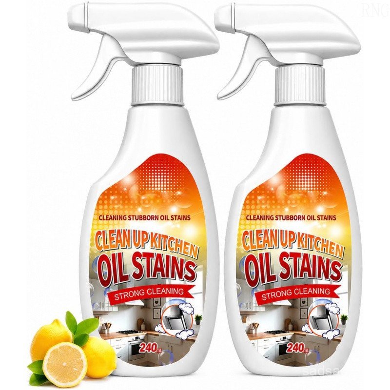 2 CÁICleanUpKitchenOilStainsSpray, KitchenCleanerSpray, HeavyOilCleanerStain, All-PurposeCleaningSpr