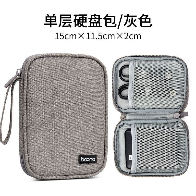New Product#Double-layer mobile hard drive storage bag, thickened and shockproof, suitable for Seaga