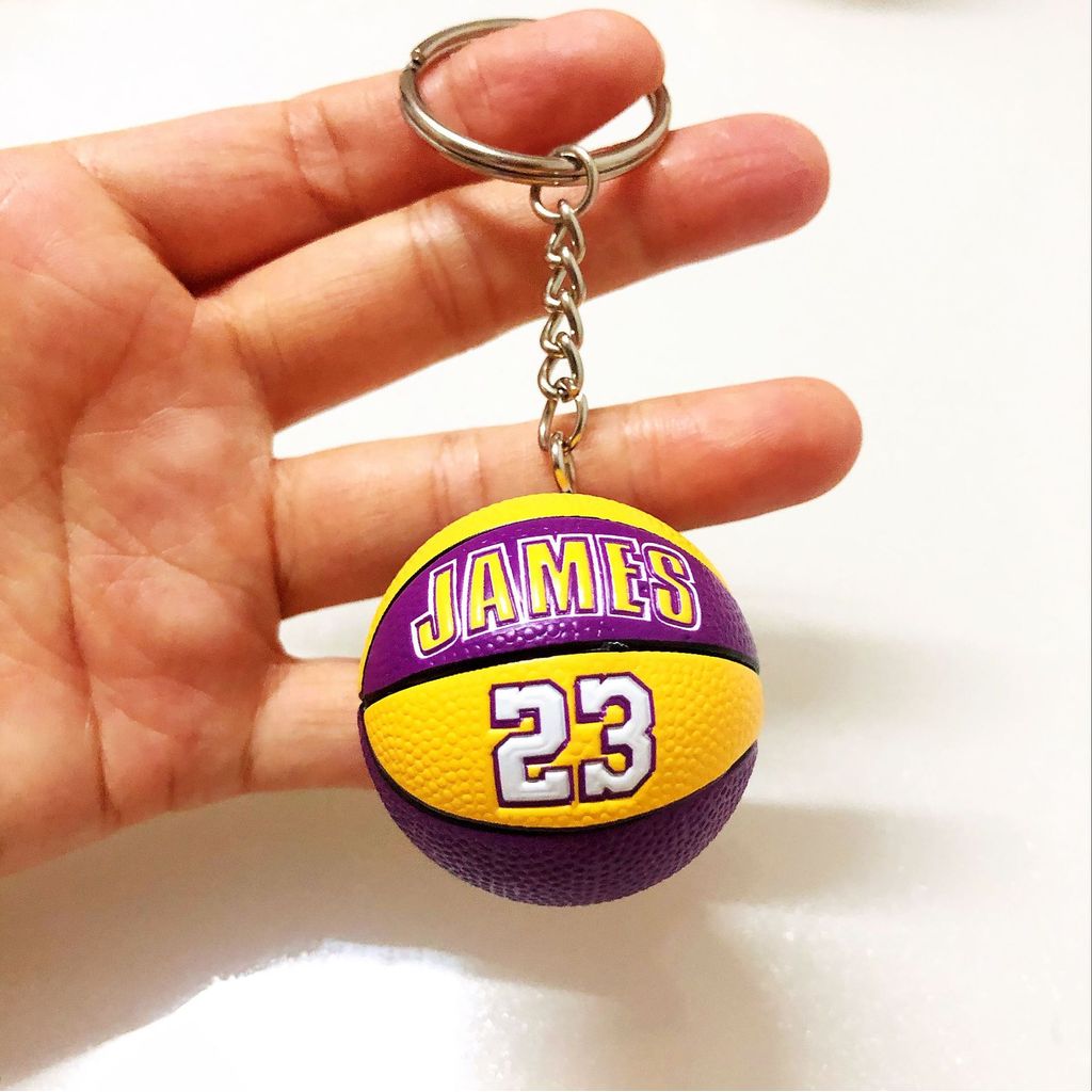 Móc khóa bóng rổ James Curry Durant Kobe Harden Irving