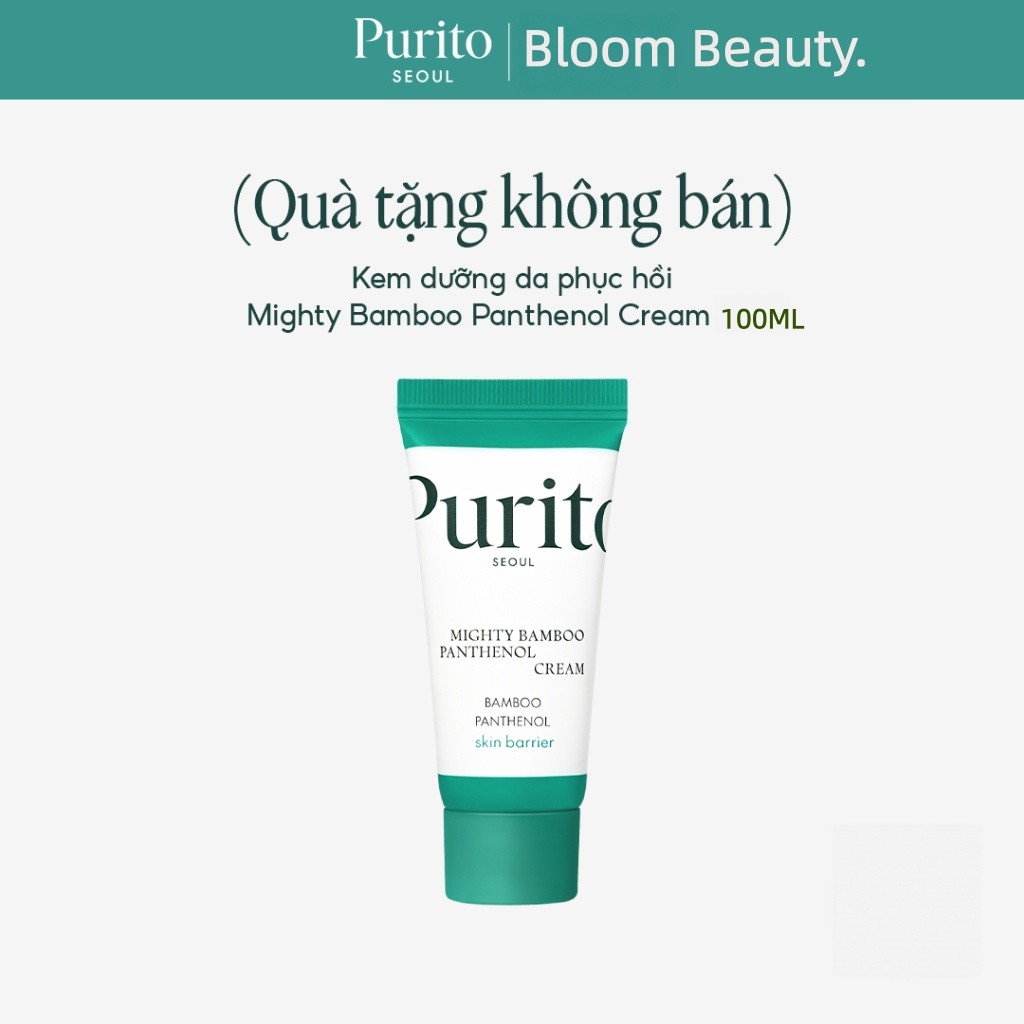 COD Kem Dưỡng Giúp Phục Hồi Da PURITO Mighty Bamboo Panthenol Cream 100ml BB