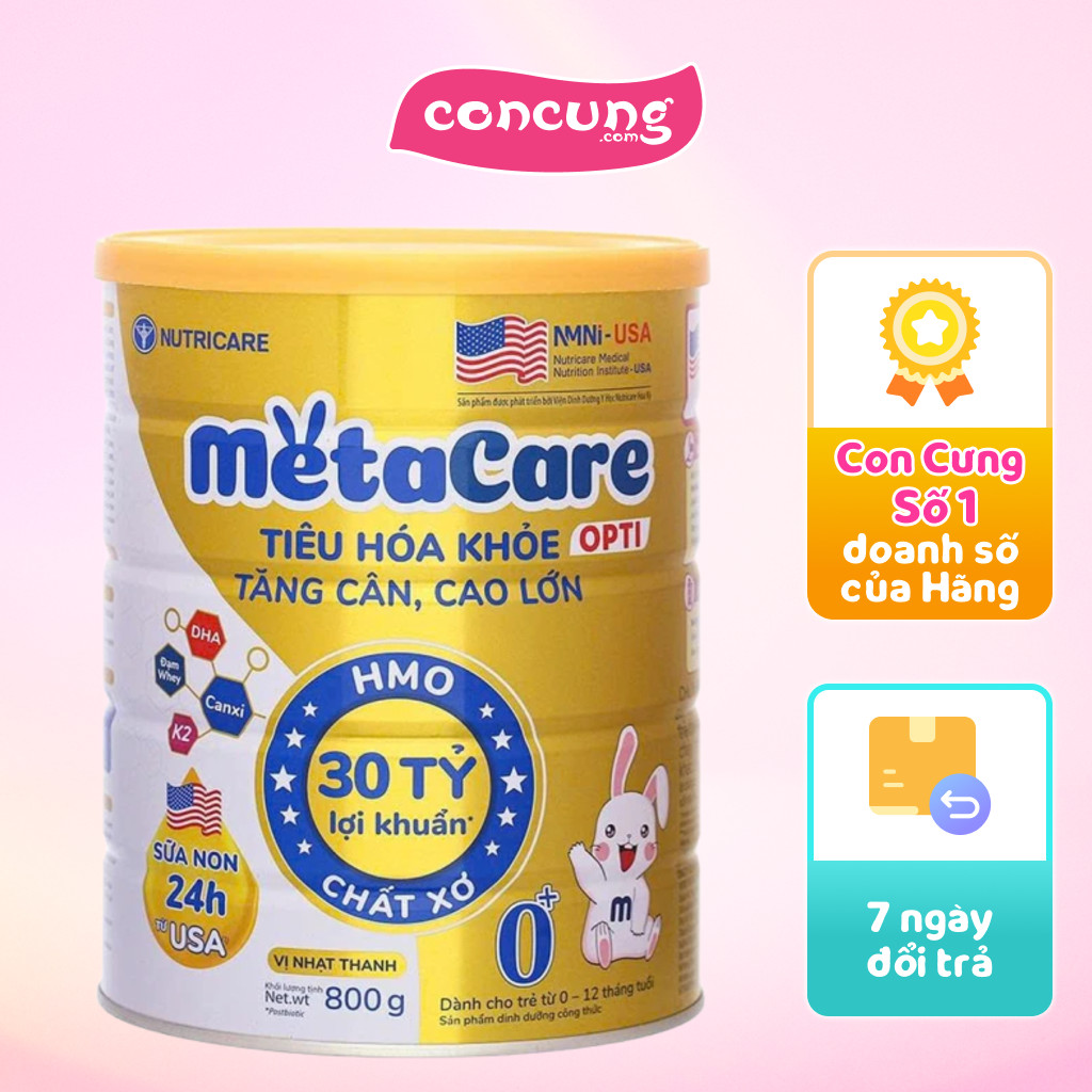 SPDD Metacare Opti 0+ 800g (Vàng)