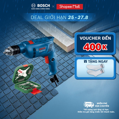 Máy khoan động lực GSB 600 + Tặng kèm 1 Bộ mũi khoan và vặn vít X-Line 34 món