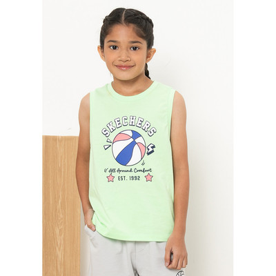 Sports Tank Top Trẻ Em Skechers Basketball Culture Sports Tank Top - SL325K260-04EZ Online Sale