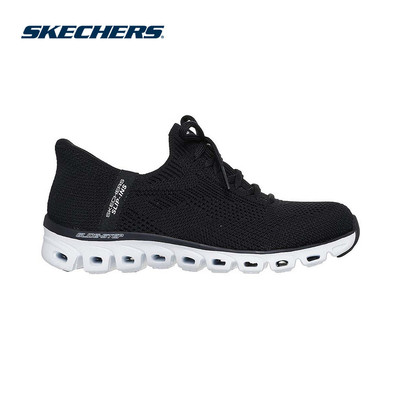 Giày Thể Thao Nữ Skechers Slip-ins Sport Active Glide-Step Love Story Thường Ngày - 104555-BKW Air-Cooled Memory Foam