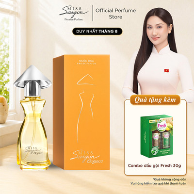 Nước hoa nữ Miss Saigon Elegance Amber 15ml - Hương Duyên Dáng