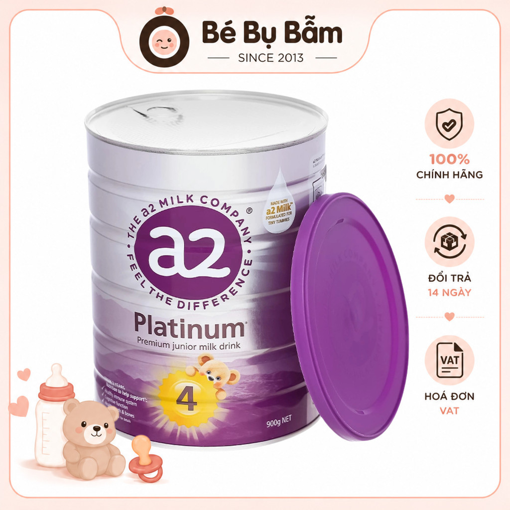 ✅ Sữa Bột A2 Platinum Tím Úc, A2 Gentle Gold Chính Hãng 900g - Số 1,2,3,4 (Voucher Extra, Freeship)