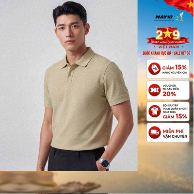 Áo phông nam cộc tay May 10 mã 140126006LV Be