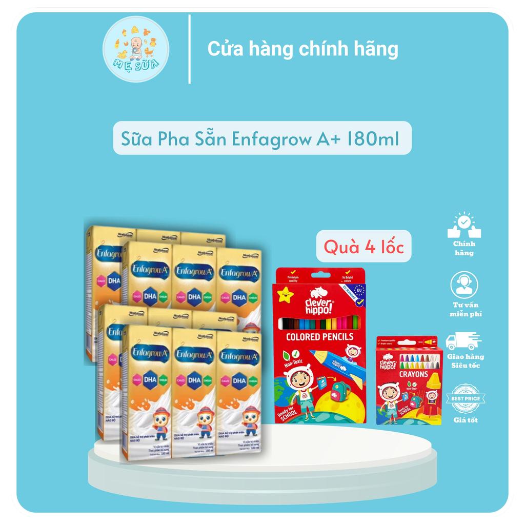 Sữa Pha Sẵn Enfagrow A+ 180ml với DHA Hỗ Trợ Phát Triển Não Bộ Cho Trẻ