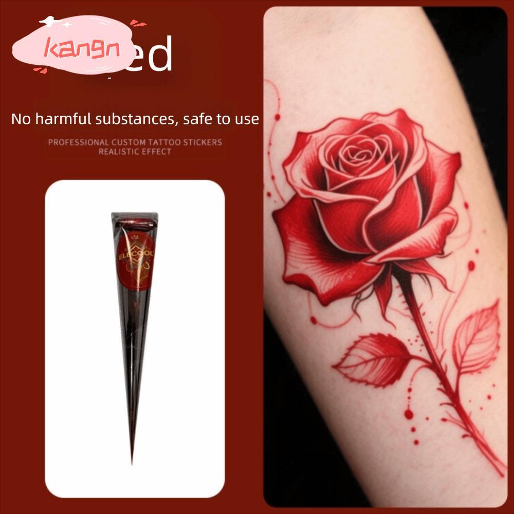 Kem xăm KANGN Henna, Hình nón dán Henna bán vĩnh viễn tạm thời, Kem xăm Henna Dễ sử dụng Kem henna N