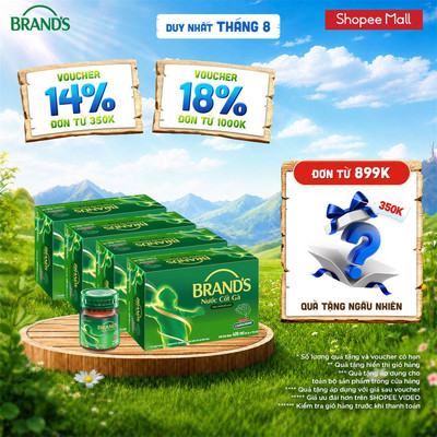 Combo 4 nước cốt gà BRAND'S vị truyền thống (70 ml x 24 lọ)
